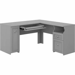 Promo ???? Bush Furniture Fairview 60 In. Wide L Shaped Desk With Drawers And Storage Cabinet ????