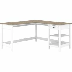 Coupon ???? Bush Furniture Mayfield 60 In. Wide L Shaped Computer Desk With Storage ????