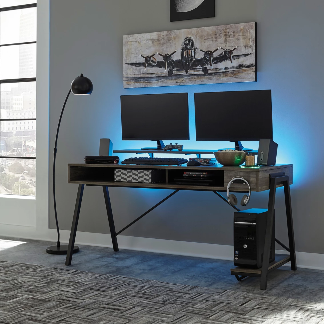 Best deal ???? Signature Design By Ashley Barolli Gaming Desk With Monitor Stand ???? 5 Best deal ???? Signature Design By Ashley Barolli Gaming Desk With Monitor Stand ???? - Image 5