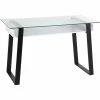 Top 10 🧨 LumiSource Duke Contemporary Desk In Black Metal, White Wood And Clear Glass 😀