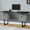 Promo 🤩 Chelsea Home Faux Grey Concrete Computer Desk 🔔