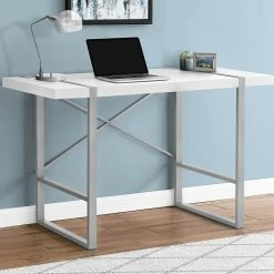 Alternative view of Cheap ???? Chelsea Home Computer Desk With Silvertone Metal Legs ????