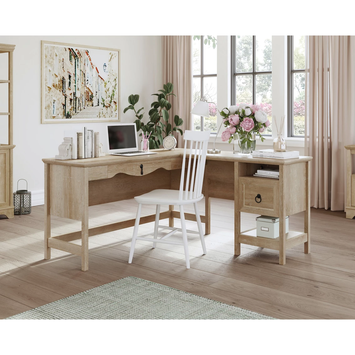 Hot Sale ???? Sauder Adaline Cafe L Desk ???? 1 Hot Sale ???? Sauder Adaline Cafe L Desk ????