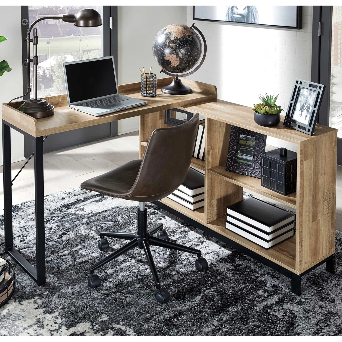 Best Sale ???? Signature Design By Ashley Gerdanet L Desk ✨ 5 Best Sale ???? Signature Design By Ashley Gerdanet L Desk ✨ - Image 5