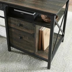 Flash Sale ???? Sauder Industrial Computer Desk With Storage ⌛ -Fellowes shop unnamed file 1177