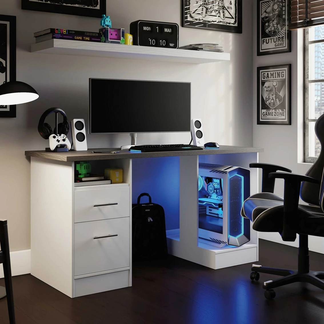 Best Pirce ???? Sauder Desk For Gaming With Charcoal Ash Accent Top ???? 1 Best Pirce ???? Sauder Desk For Gaming With Charcoal Ash Accent Top ????