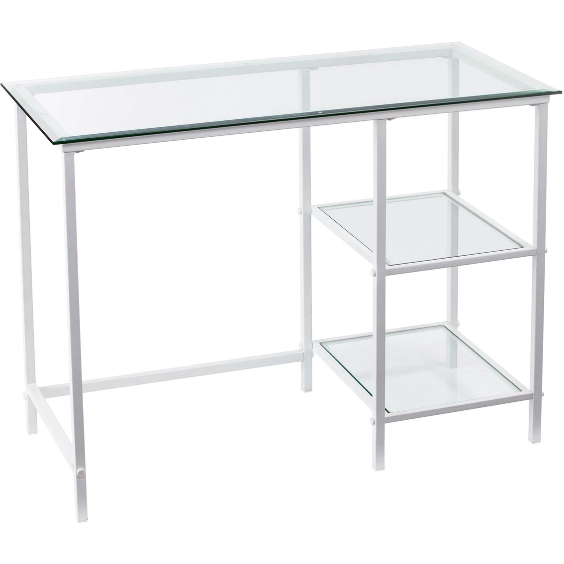 Budget ???? Southern Enterprises Layton Metal And Glass Desk ???? 1 Budget ???? Southern Enterprises Layton Metal And Glass Desk ????
