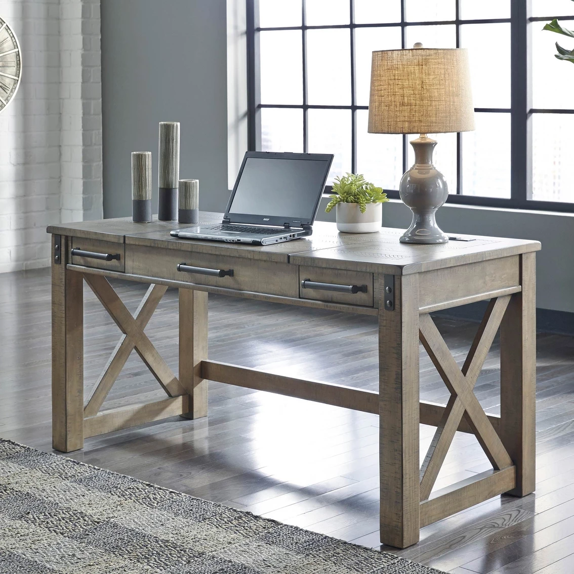 Buy ✨ Signature Design By Ashley Aldwin Home Office Lift Top Desk ???? 3 Buy ✨ Signature Design By Ashley Aldwin Home Office Lift Top Desk ???? - Image 3