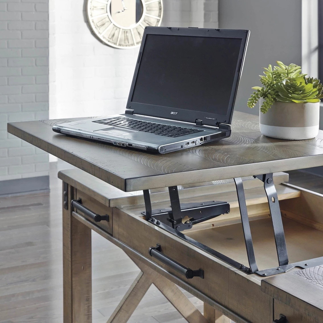 Buy ✨ Signature Design By Ashley Aldwin Home Office Lift Top Desk ???? 7 Buy ✨ Signature Design By Ashley Aldwin Home Office Lift Top Desk ???? - Image 7