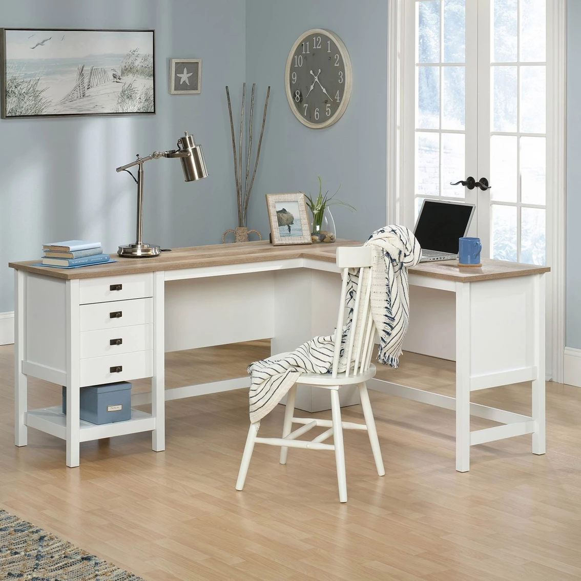 Best Pirce ???? Sauder Cottage Road White L Shaped Desk ???? 1 Best Pirce ???? Sauder Cottage Road White L Shaped Desk ????