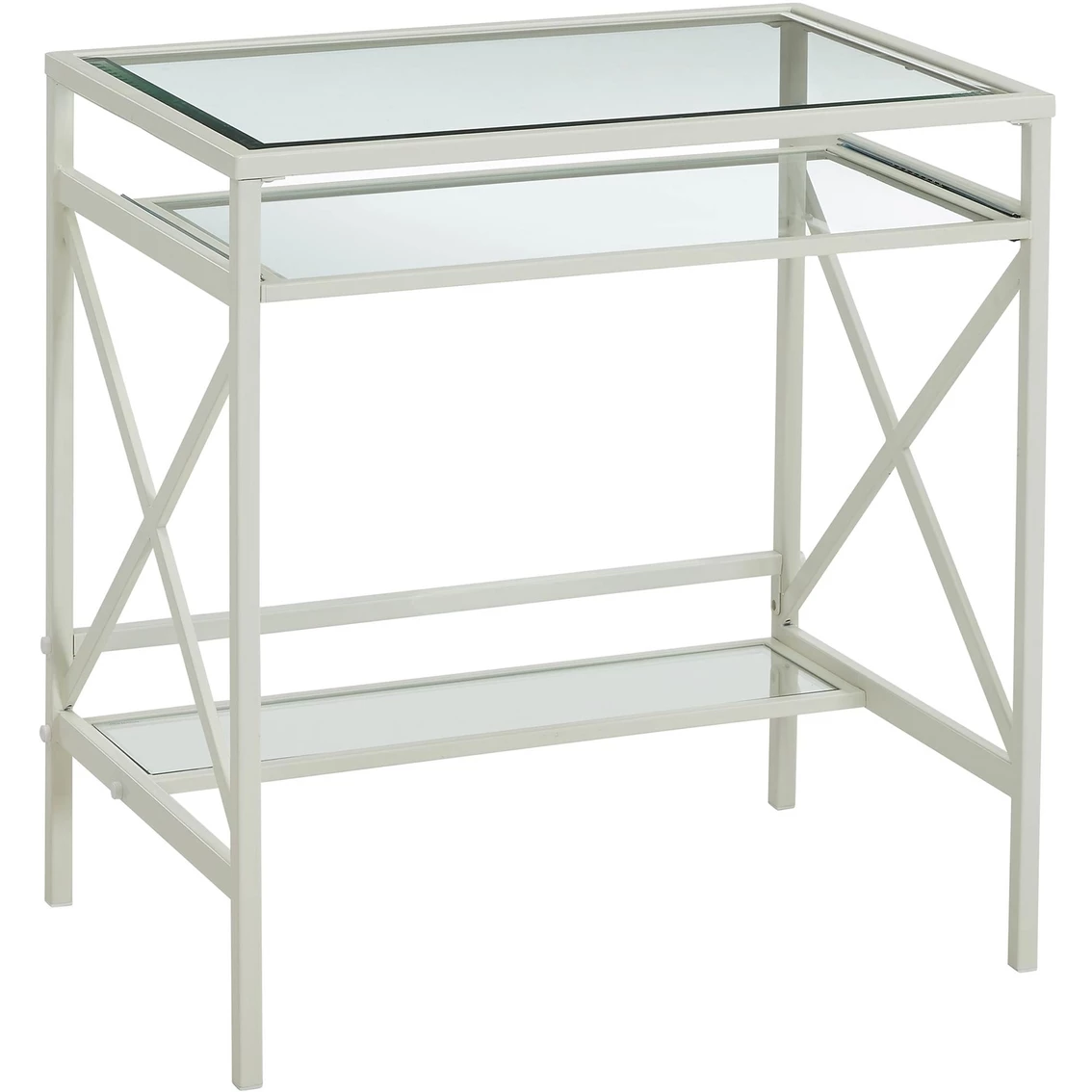 Flash Sale ???? Southern Enterprises Elvan Metal/Glass Desk ???? 1 Flash Sale ???? Southern Enterprises Elvan Metal/Glass Desk ????