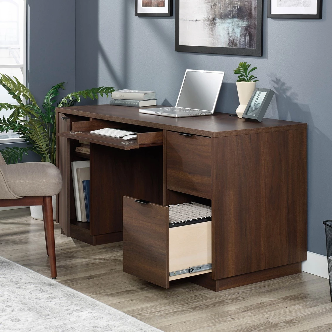 Promo ???? Sauder Englewood Double Pedestal Computer Desk ???? 2 Promo ???? Sauder Englewood Double Pedestal Computer Desk ???? - Image 2