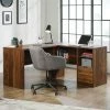Cheapest 🛒 Sauder Mid Century Modern L Shaped Office Desk ❤️