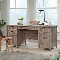 Best Sale ???? Sauder Costa Washed Walnut Executive Computer Desk ????