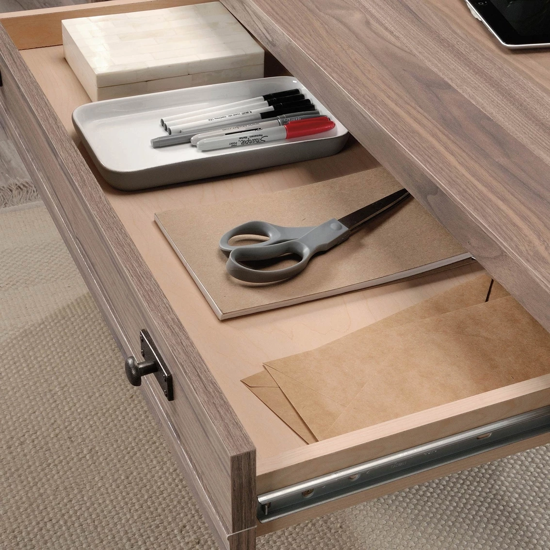 Best Sale ???? Sauder Costa Washed Walnut Executive Computer Desk ???? 4 Best Sale ???? Sauder Costa Washed Walnut Executive Computer Desk ???? - Image 4