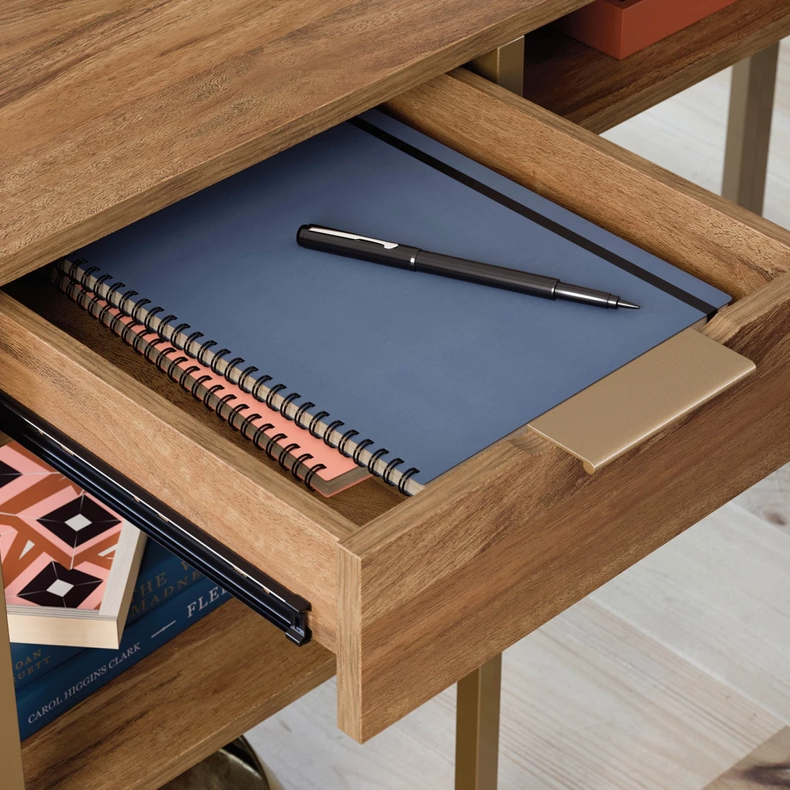 Best deal ✔️ Sauder Modern L Shaped Desk With Gold Frame ❤️ 4 Best deal ✔️ Sauder Modern L Shaped Desk With Gold Frame ❤️ - Image 4