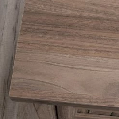 New ❤️ Sauder Costa Washed Walnut L-Shaped Desk With File Drawer ✨ -Fellowes shop unnamed file 1376