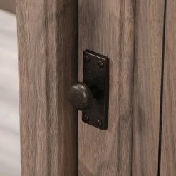 New ❤️ Sauder Costa Washed Walnut L-Shaped Desk With File Drawer ✨ -Fellowes shop unnamed file 1379