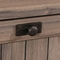 New ❤️ Sauder Costa Washed Walnut L-Shaped Desk With File Drawer ✨ -Fellowes shop unnamed file 1381