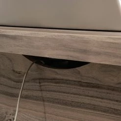 New ❤️ Sauder Costa Washed Walnut L-Shaped Desk With File Drawer ✨ -Fellowes shop unnamed file 1383