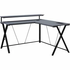 Deals ???? OSP Home Furnishings Checkpoint L-Shape Gaming Desk ????
