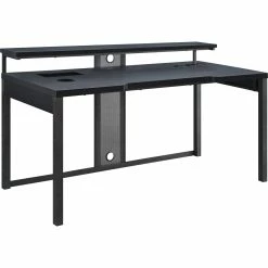 Best deal 🌟 OSP Home Furnishings Adaptor 63 In. Gaming Desk ✔️