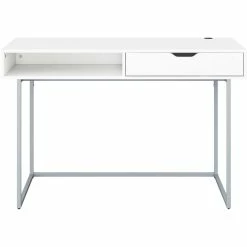 Best reviews of ???? CorLiving WAS-651-D Auston Single Drawer Gray Wood Grain Finish Desk ⌛