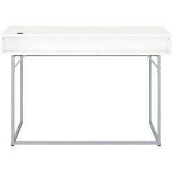 Alternative view of Best reviews of ???? CorLiving WAS-651-D Auston Single Drawer Gray Wood Grain Finish Desk ⌛