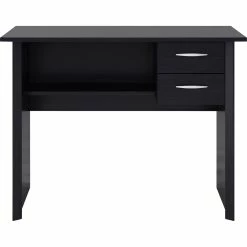 Alternative view of Outlet ⭐ CorLiving WKS-200-D Kingston Black Brown Two Drawer Desk ????