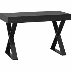 Alternative view of Promo ???? CorLiving WFP-300-D Folio Rich Brown Cross Leg Farmhouse Desk ????