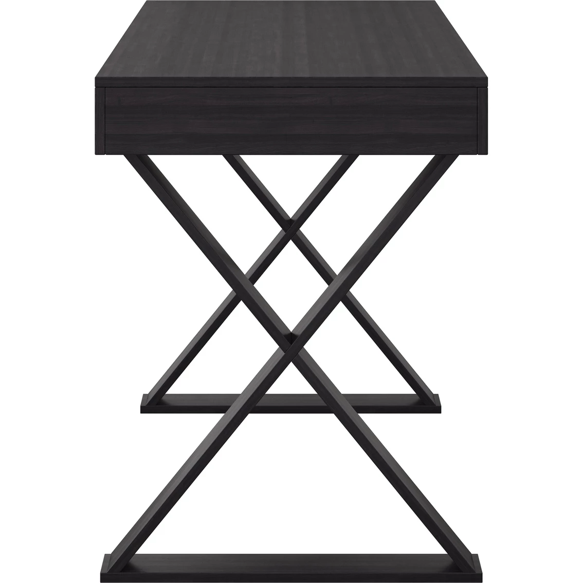 Promo ???? CorLiving WFP-300-D Folio Rich Brown Cross Leg Farmhouse Desk ???? 3 Promo ???? CorLiving WFP-300-D Folio Rich Brown Cross Leg Farmhouse Desk ???? - Image 3
