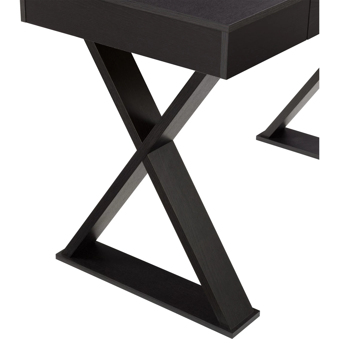 Promo ???? CorLiving WFP-300-D Folio Rich Brown Cross Leg Farmhouse Desk ???? 4 Promo ???? CorLiving WFP-300-D Folio Rich Brown Cross Leg Farmhouse Desk ???? - Image 4