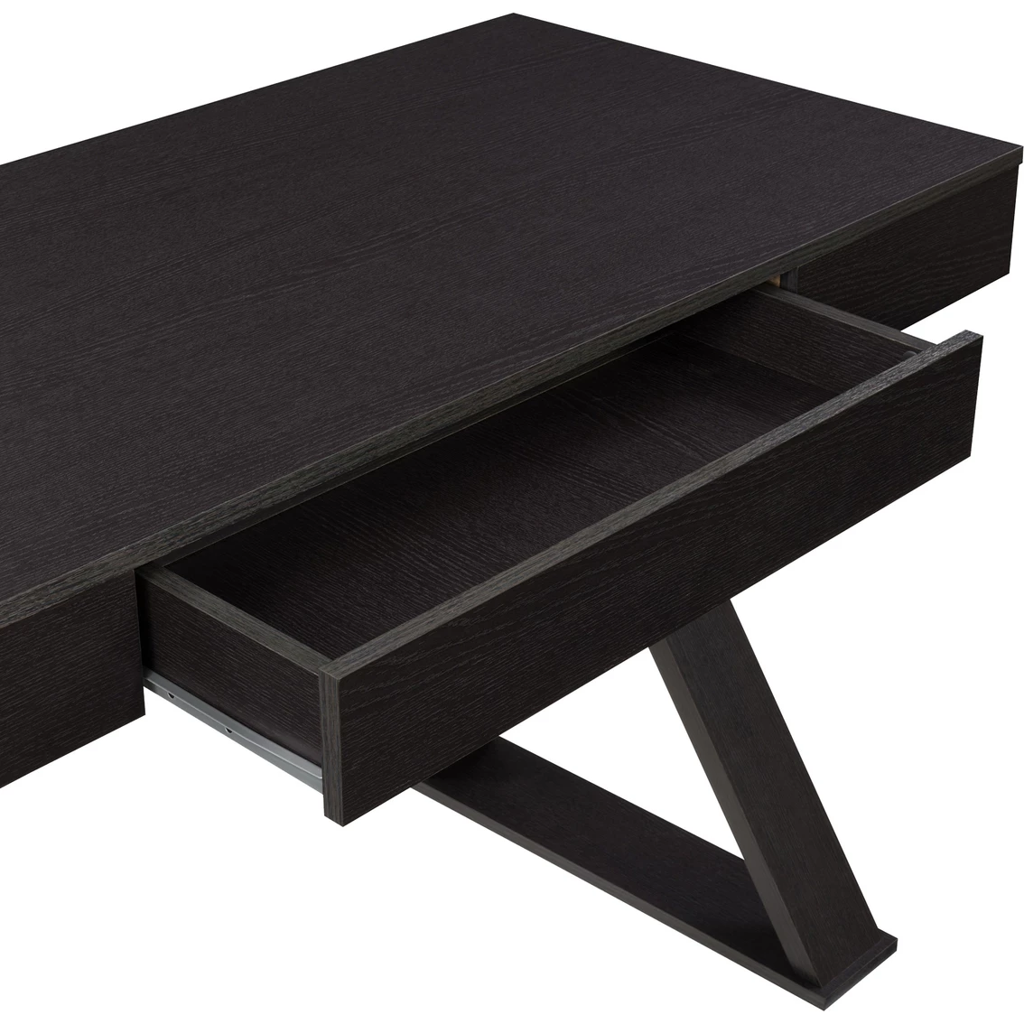 Promo ???? CorLiving WFP-300-D Folio Rich Brown Cross Leg Farmhouse Desk ???? 5 Promo ???? CorLiving WFP-300-D Folio Rich Brown Cross Leg Farmhouse Desk ???? - Image 5