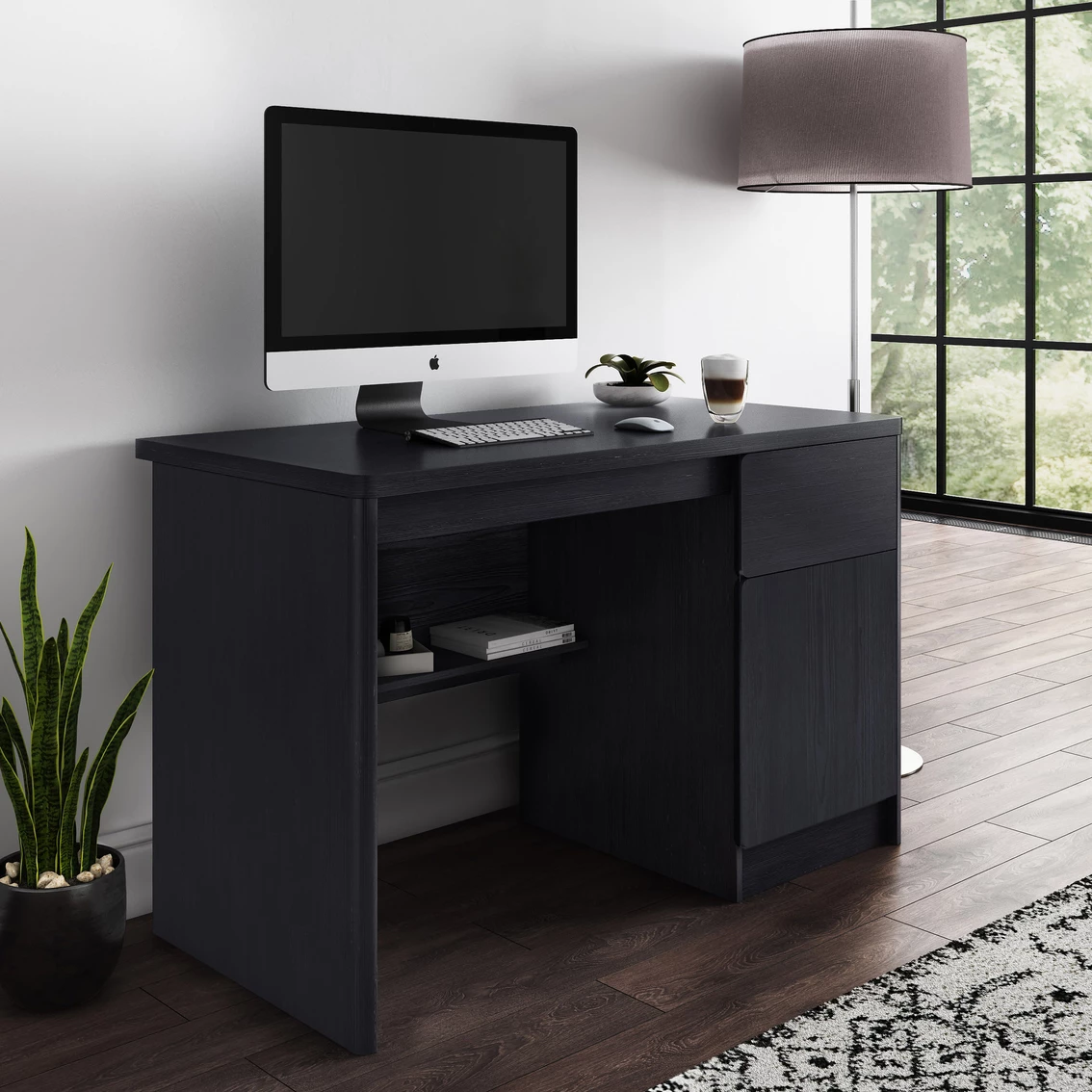 Cheap ???? CorLiving Kingston Desk With Cabinet ✨ 6 Cheap ???? CorLiving Kingston Desk With Cabinet ✨ - Image 6
