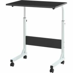 Best deal 😀 Hodedah Adjustable Height Wood Top Laptop Desk On Wheels ✨
