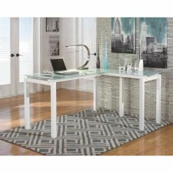 Hot Sale 🧨 Signature Design By Ashley Baraga Home Office Desk And Office Chair 👍 -Fellowes shop unnamed file 1688