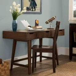 Promo ???? Accentrics Home Mid Century Writing Desk, Walnut ???? 12 Promo ???? Accentrics Home Mid Century Writing Desk, Walnut ???? -Fellowes shop unnamed file 1697