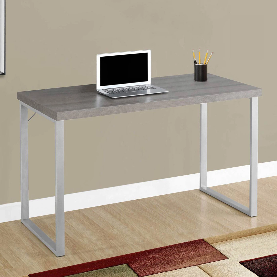 Best Pirce ???? Chelsea Home Furniture Computer Desk 48L In Espresso With Silver Metal ???? 2 Best Pirce ???? Chelsea Home Furniture Computer Desk 48L In Espresso With Silver Metal ???? - Image 2