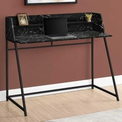Deals ???? Chelsea Home Furniture Computer Desk 48 In., Natural With White Metal ⭐