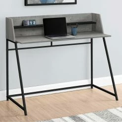 Alternative view of Deals ???? Chelsea Home Furniture Computer Desk 48 In., Natural With White Metal ⭐