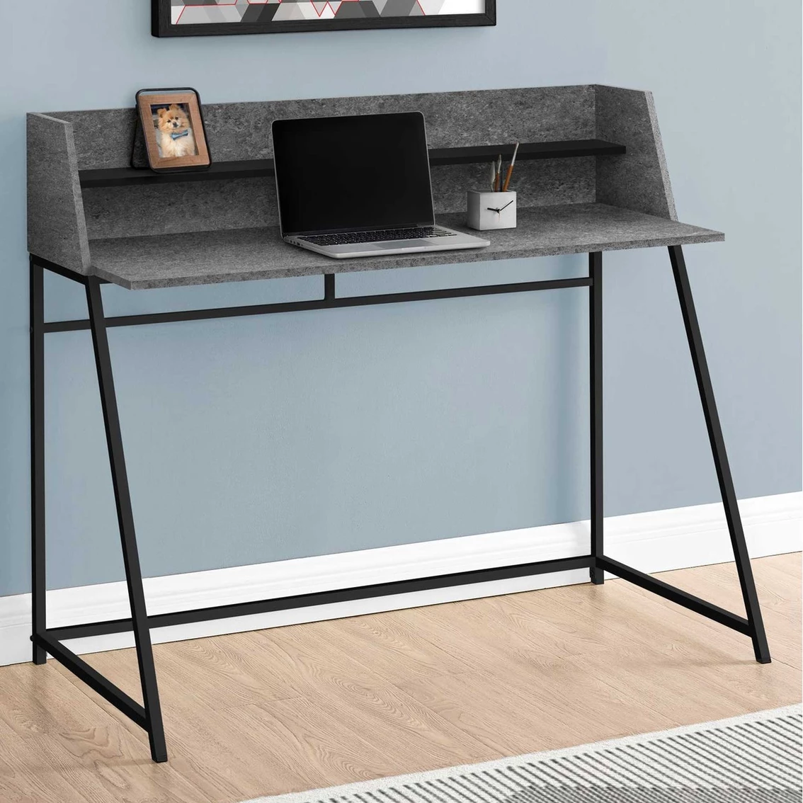 Deals ???? Chelsea Home Furniture Computer Desk 48 In., Natural With White Metal ⭐ 4 Deals ???? Chelsea Home Furniture Computer Desk 48 In., Natural With White Metal ⭐ - Image 4