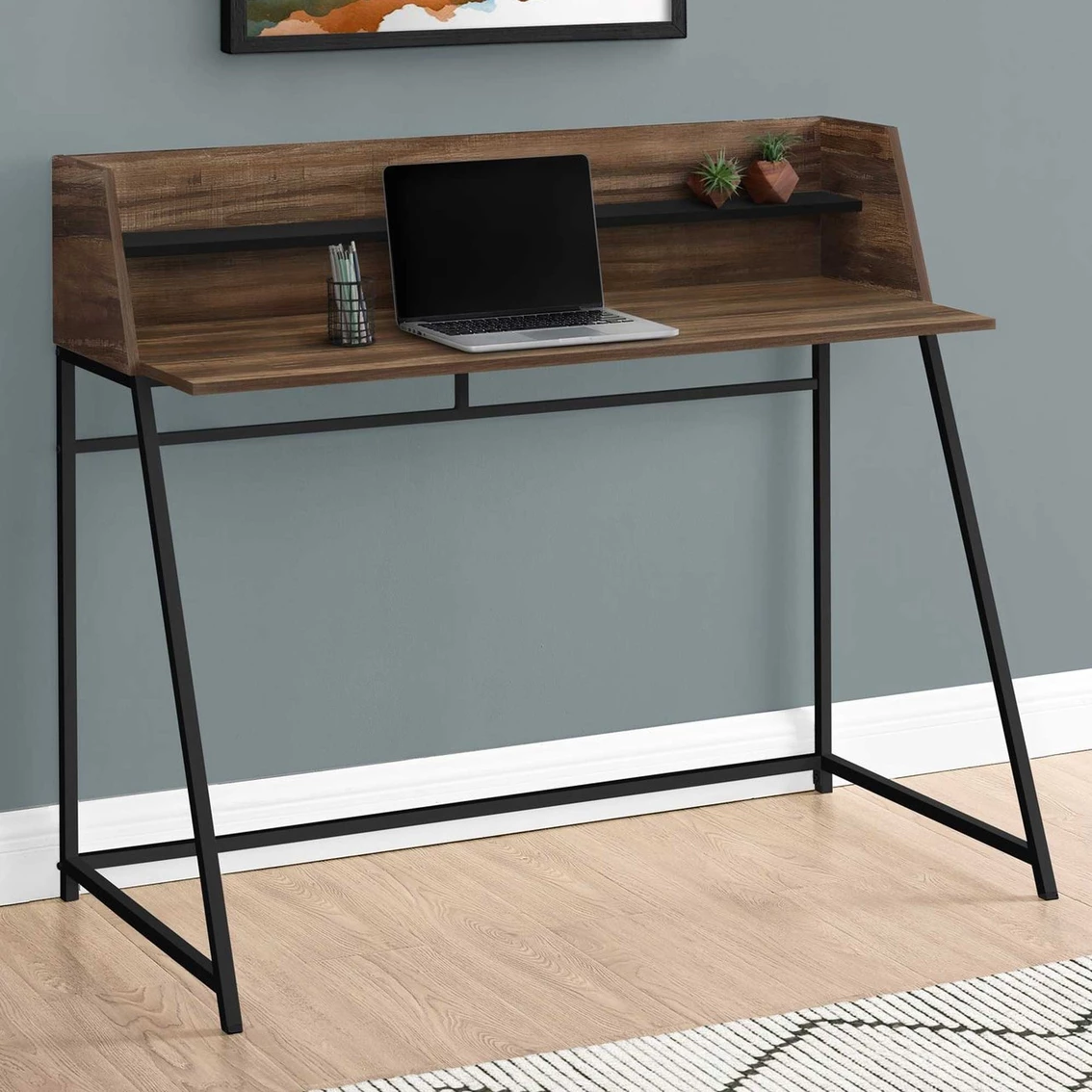 Deals ???? Chelsea Home Furniture Computer Desk 48 In., Natural With White Metal ⭐ 6 Deals ???? Chelsea Home Furniture Computer Desk 48 In., Natural With White Metal ⭐ - Image 6