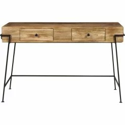 Budget ✔️ Accentrics Home Two Drawer Butcher Block Style Wooden Desk ????