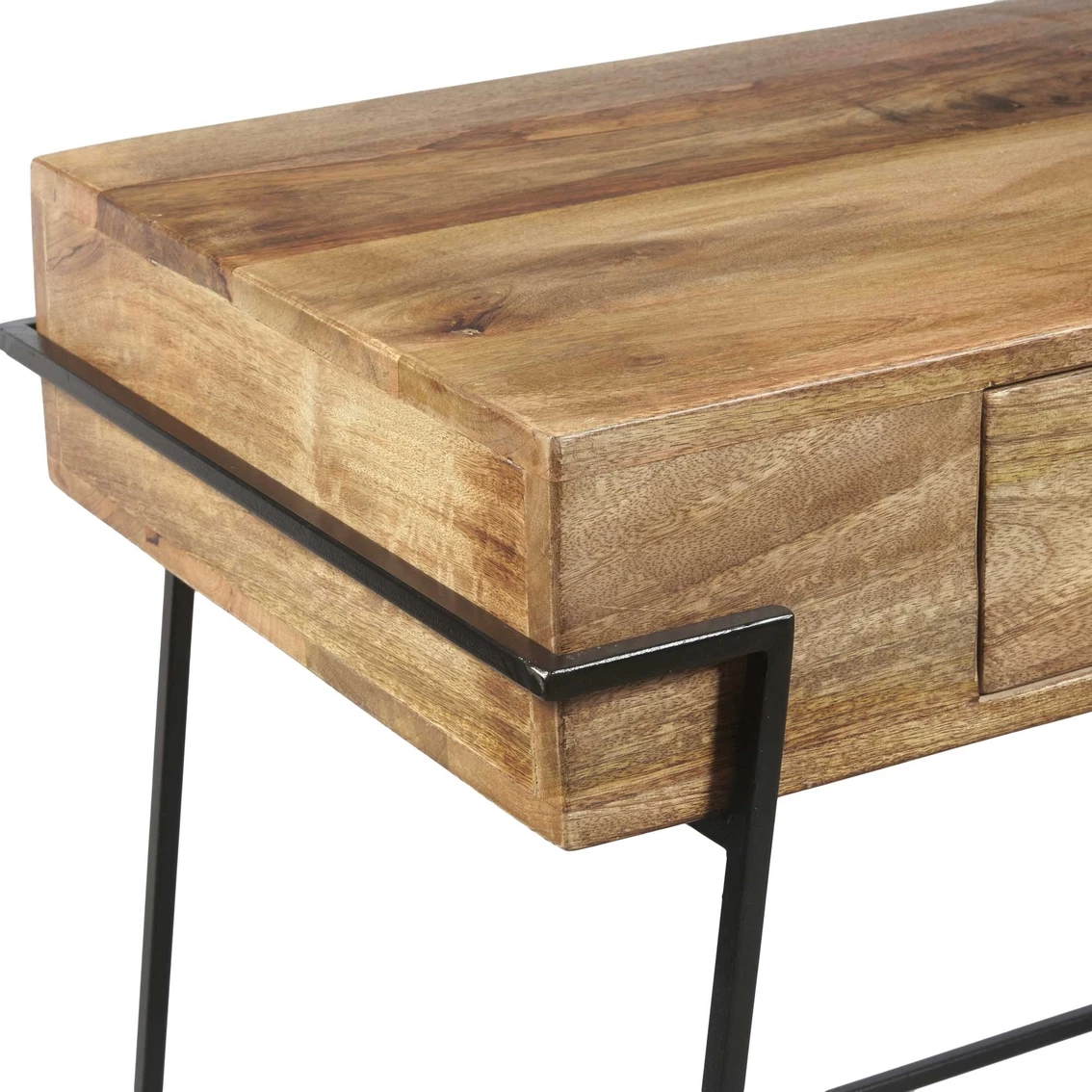 Budget ✔️ Accentrics Home Two Drawer Butcher Block Style Wooden Desk ???? 6 Budget ✔️ Accentrics Home Two Drawer Butcher Block Style Wooden Desk ???? - Image 6