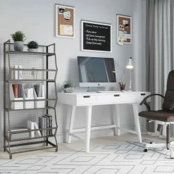 Best deal 😉 Accentrics Home Mid Century Writing Desk 🔔 -Fellowes shop unnamed file 1836