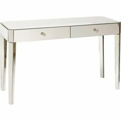 Outlet ???? Accentrics Home Mirrored Two Drawer Desk ???? -Fellowes shop unnamed file 1851
