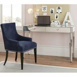 Outlet ???? Accentrics Home Mirrored Two Drawer Desk ???? -Fellowes shop unnamed file 1855