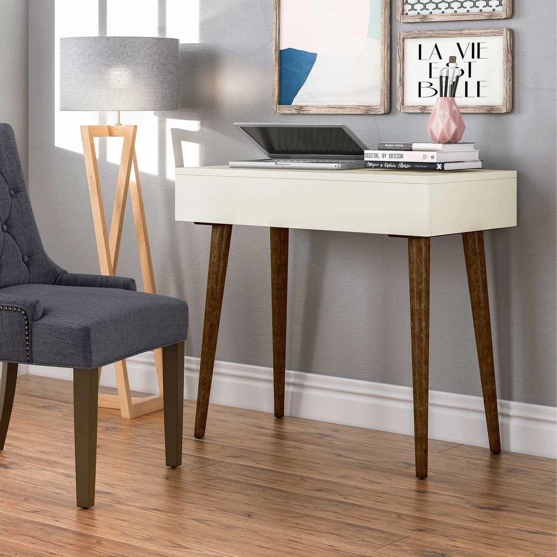 Buy ⭐ Accentrics Home Mid Century Modern Mini Desk ???? 10 Buy ⭐ Accentrics Home Mid Century Modern Mini Desk ???? - Image 10
