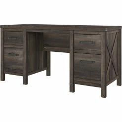Wholesale 🌟 Accentrics Home Clark Station Modern Farmhouse Double Pedestal Desk 👍 -Fellowes shop unnamed file 1895