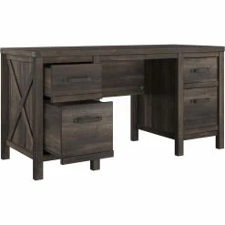 Wholesale 🌟 Accentrics Home Clark Station Modern Farmhouse Double Pedestal Desk 👍 -Fellowes shop unnamed file 1896